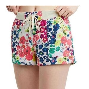Champion Floral Cotton Drawstring Shorts sz Large